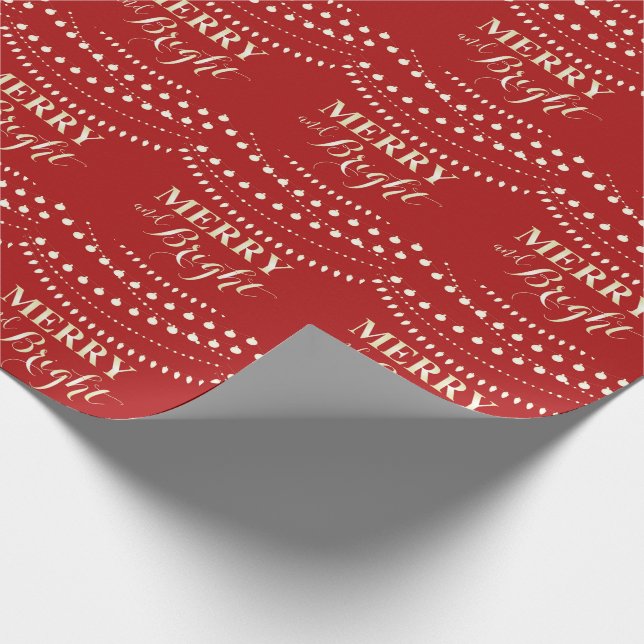 Papel De Regalo Merry y Bright (Esquina)