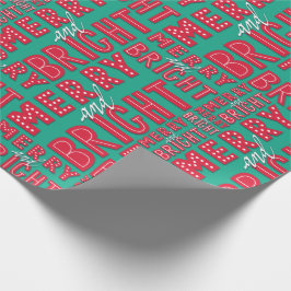Papel De Regalo Merry y Bright