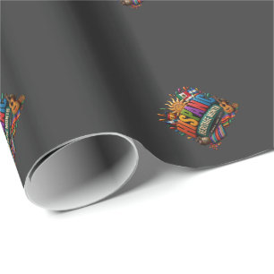 Papel De Regalo Mes de la Herencia Hispana 3D Orgullo Cultural Col