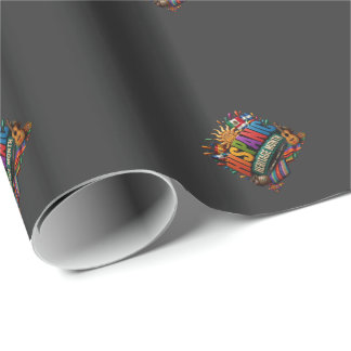 Papel De Regalo Mes de la Herencia Hispana 3D Orgullo Cultural Col