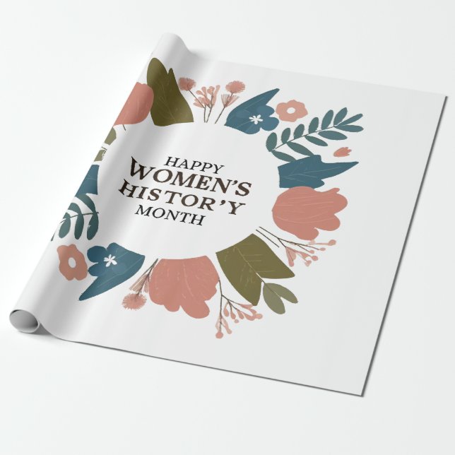 Papel De Regalo Mes de la historia de la mujer (Desenrollado)