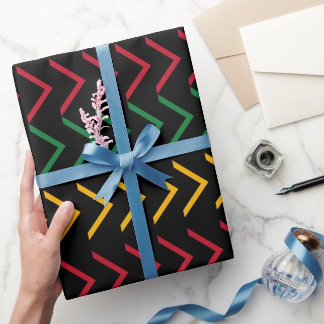 Papel De Regalo Mes de la Historia Negra Patrón  (Regalar)
