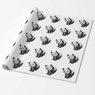 Papel De Regalo Mesa reservada para cachorro de panda