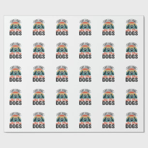 Papel De Regalo Meta de vida todos los perros diseño vintage amant