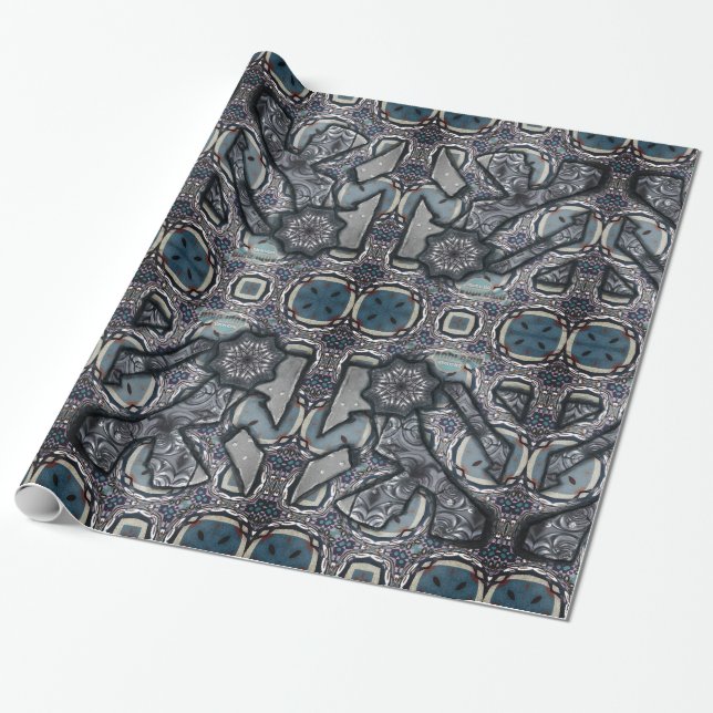 Papel De Regalo Metal vivo gris no 2 (Desenrollado)