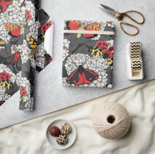 Papel De Regalo Metas en hidrangea blanca