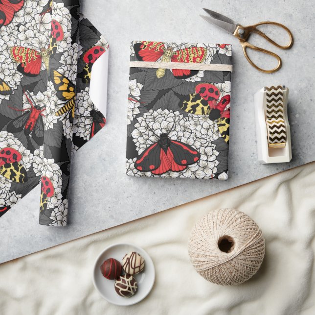 Papel De Regalo Metas en hidrangea blanca (Artesanía)