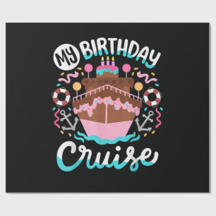Papel De Regalo Mi cumpleaños crucero vacaciones viaje en crucero