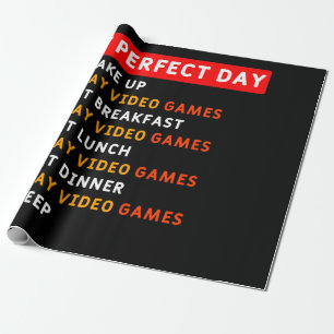 Papel De Regalo Mi día perfecto - Videojuegos
