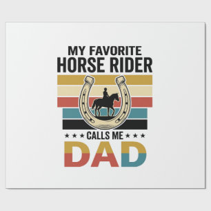 Papel De Regalo Mi jinete de caballos favorito me llama papá diseñ