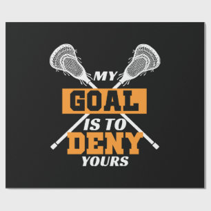 Papel De Regalo Mi objetivo es negar el tuyo Lacrosse