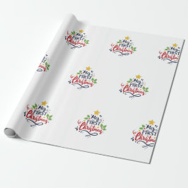 Papel De Regalo Mi primera Navidad