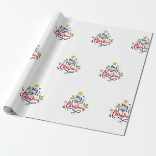 Papel De Regalo Mi primera Navidad