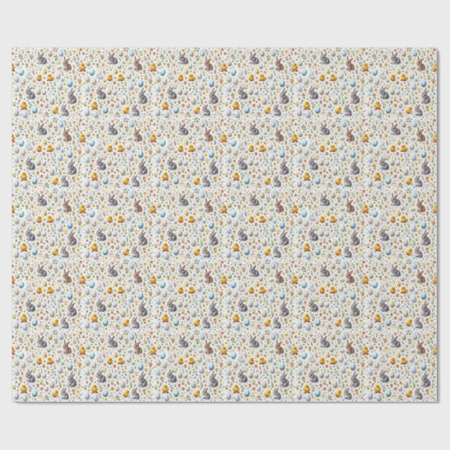 Papel De Regalo  Micro Ditsy Easter Wrapping Paper (Superficie plana)
