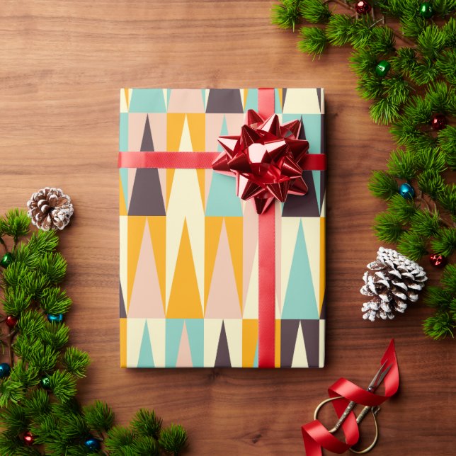 Papel De Regalo Mid Century (Regalo de vacaciones)