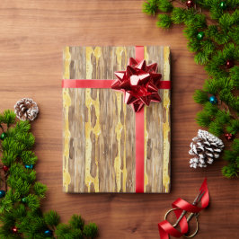 Papel De Regalo Miel Dorada Dulce Marrón Amarilla Gotea Navidad 