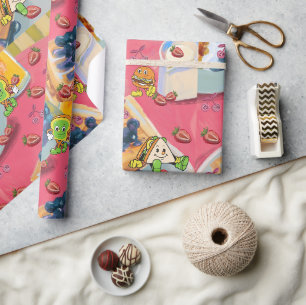 Papel De Regalo Mikitiez fresa yogert usaflag frutilla