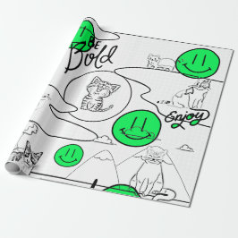 Papel De Regalo Mikitiez meow fiesta de verano