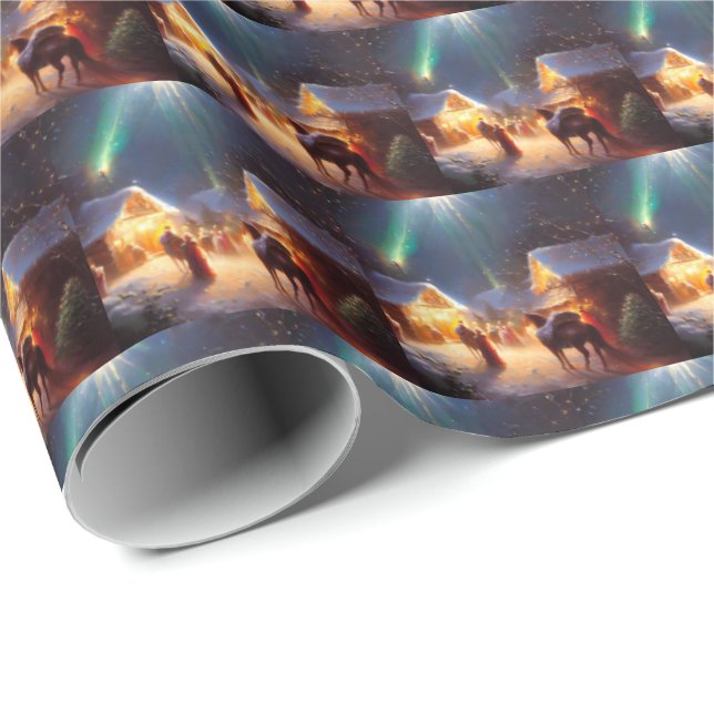Papel De Regalo Milagro de navidades 3 (Esquina del rollo)