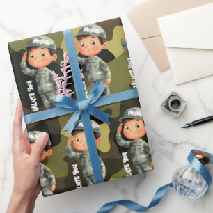 Papel de regalo militar Hero Salute