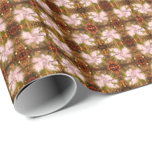 Papel De Regalo Milkweed | Mariposa | Sangria | Espejo (Esquina del rollo)