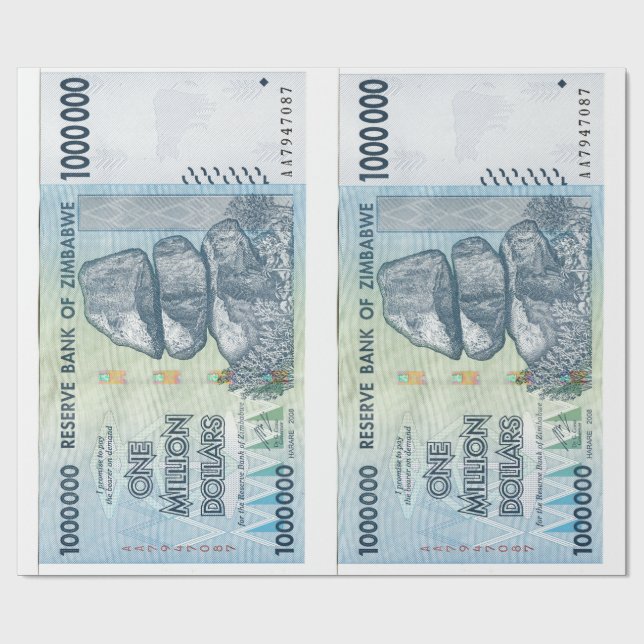 Papel De Regalo Million Dollar Wrapping Paper (Superficie plana)