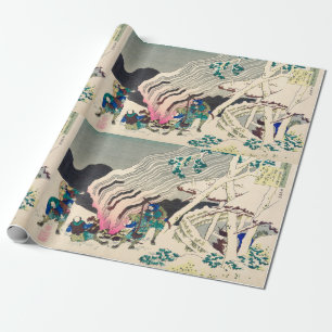 Papel De Regalo Minamoto no Muneyuki Ason por Katsushika Hokusai