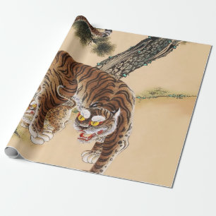 Papel De Regalo Minhwa Tigre Feo Coreano 