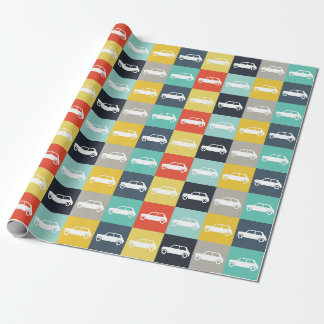 Papel De Regalo Mini Cooper de moderno tablero de cheques de época