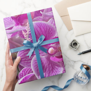 Papel De Regalo Mini Falaenopsis Sogo Vivien Flor Orquídea Púrpura