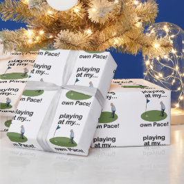 Papel De Regalo Minigolf Golf en Miniatura Jugando a Mi Propio Rit