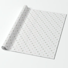 Papel De Regalo Minimal Christmas Pattern, Scandinavian Pine