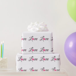 Papel De Regalo Minimal Dotted Heart Design