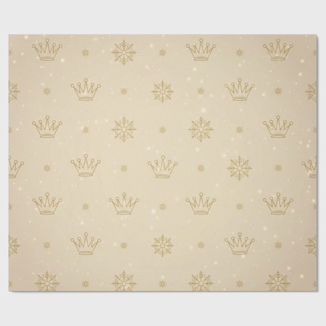 Papel De Regalo Minimal Neutral Luxe Christmas Wrapping Paper (Superficie plana)