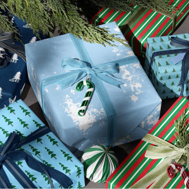 Papel De Regalo Minimalist Abstract Green Chic Christmas Tree (Subido por el creador)