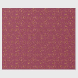 Papel De Regalo Minimalist roses customize best life ever