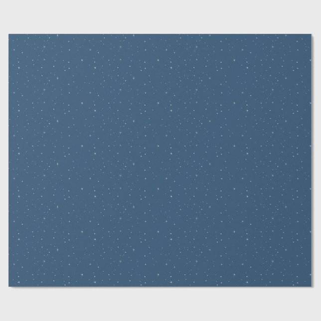 Papel De Regalo Minimalist Snow and Twinkles Holiday  (Superficie plana)