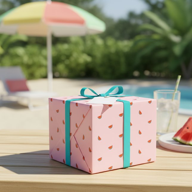 Papel De Regalo Minimalist Watermelon Pattern Gift Wrap Paper  (Subido por el creador)