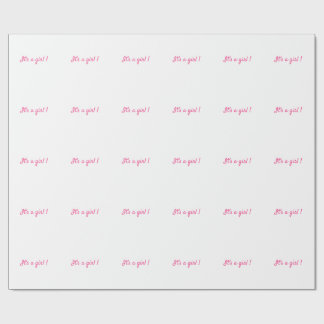 Papel de regalo minimalista de bebé niña