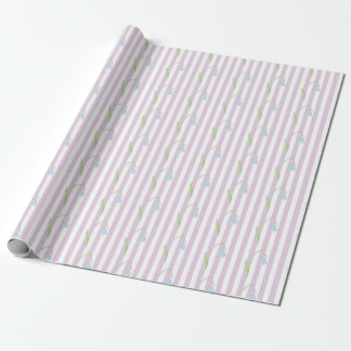 Papel de regalo minimalista de lirio de los valles
