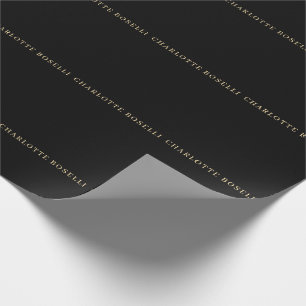 Papel De Regalo Minimalista Elegante Clásico Profesional Simple