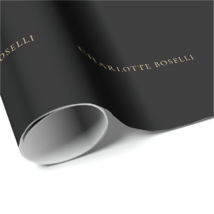 Papel De Regalo Minimalista Elegante Clásico Profesional Simple