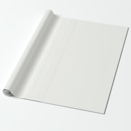 Papel De Regalo Minimalista elegante y sólido Pearl Llanto Blanco