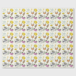 Papel De Regalo Minimalista Foodie