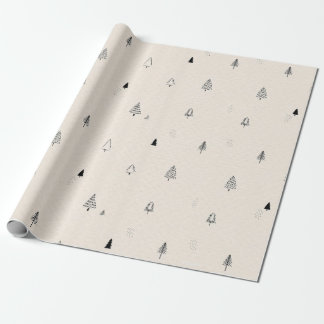 Papel de regalo minimalista navideño