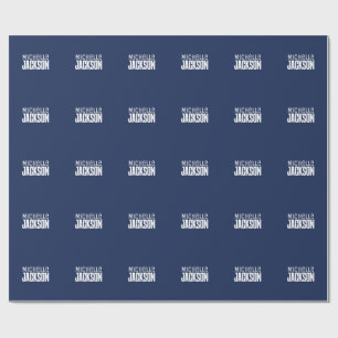Papel De Regalo Minimalista Plano Moderno Tu Nombre Mensaje