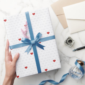 Papel De Regalo Minimalista simple XO XO El día de San Valentín de