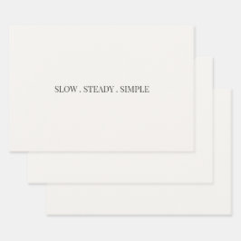 Papel de regalo minimalista simple y lento 