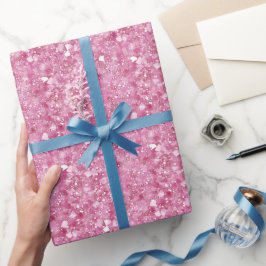 Papel De Regalo Mínimo y Moda | Purpurina rosa Pastel