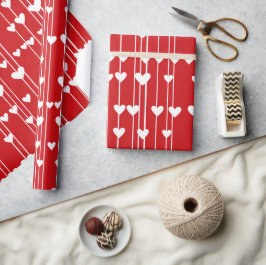 Papel De Regalo Mínimos de amor blanco rojo de San Valentín